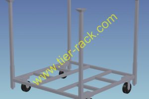 LoadNester3Cart_2000 Tier-Rack Custom Warehouse Racks, Stack Racks, Wire Mesh Bins, Pad Racks, Pallet Racks, Portable Racks, Moveable Racks