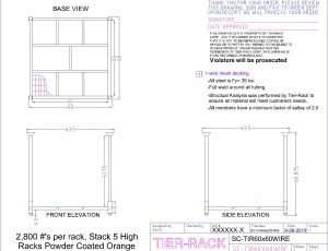 Tier-Rack Custom Warehouse Racks, Stack Racks, Wire Mesh Bins, Pad Racks, Pallet Racks, Portable Racks, Moveable Racks