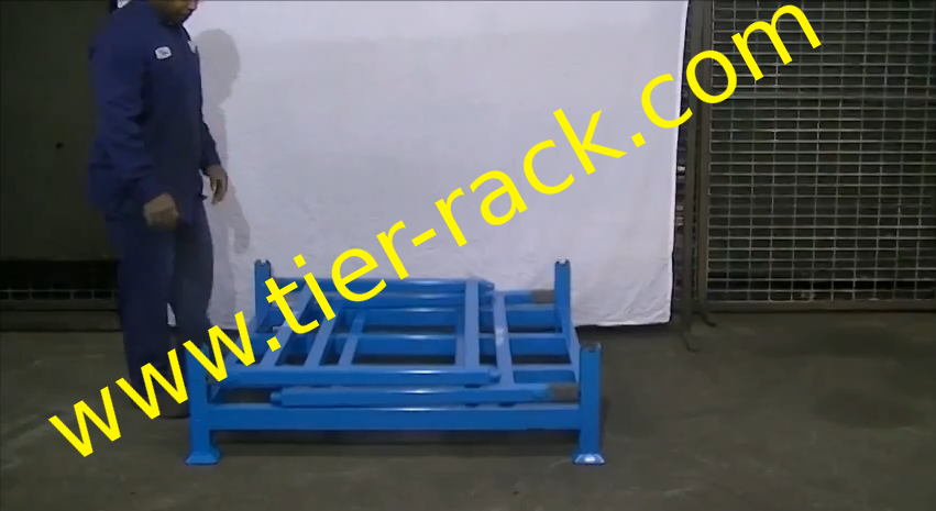 foldable stack racks for warehouse