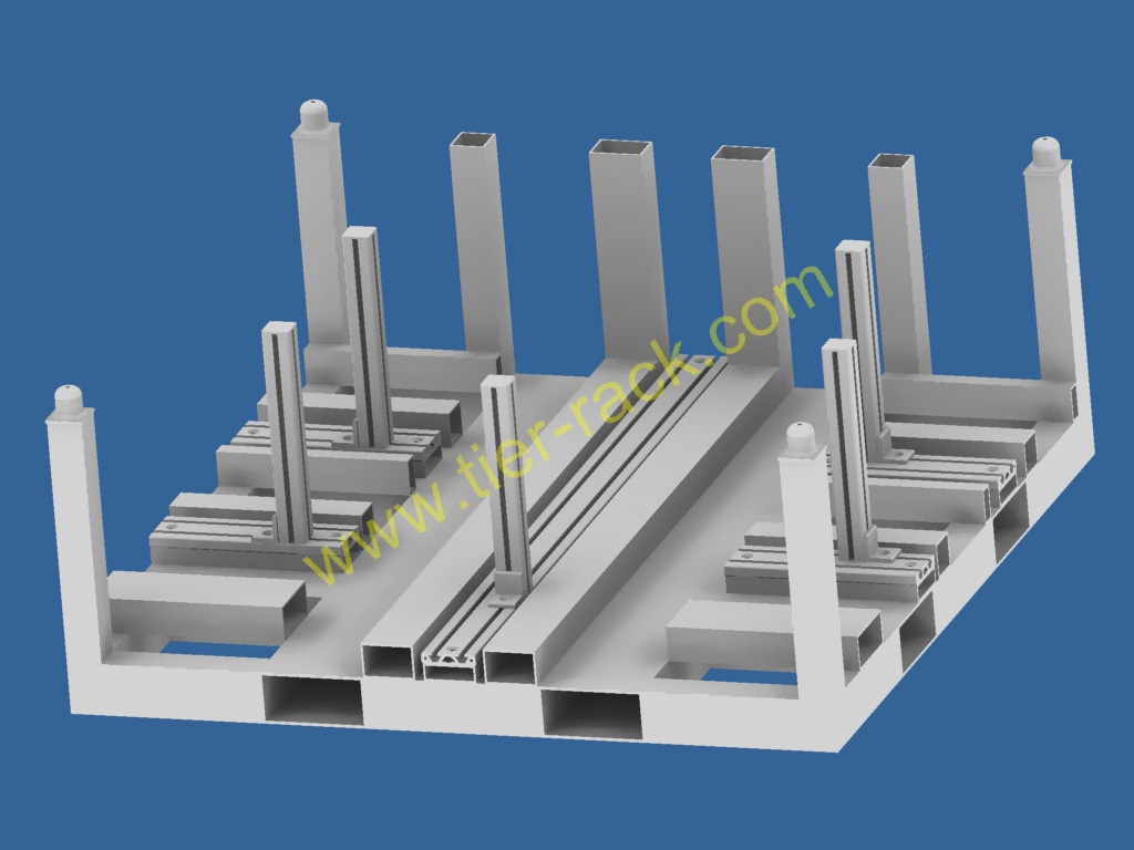 Tier-Rack Custom Warehouse Racks, Stack Racks, Wire Mesh Bins, Pad Racks, Pallet Racks, Portable Racks, Moveable Racks