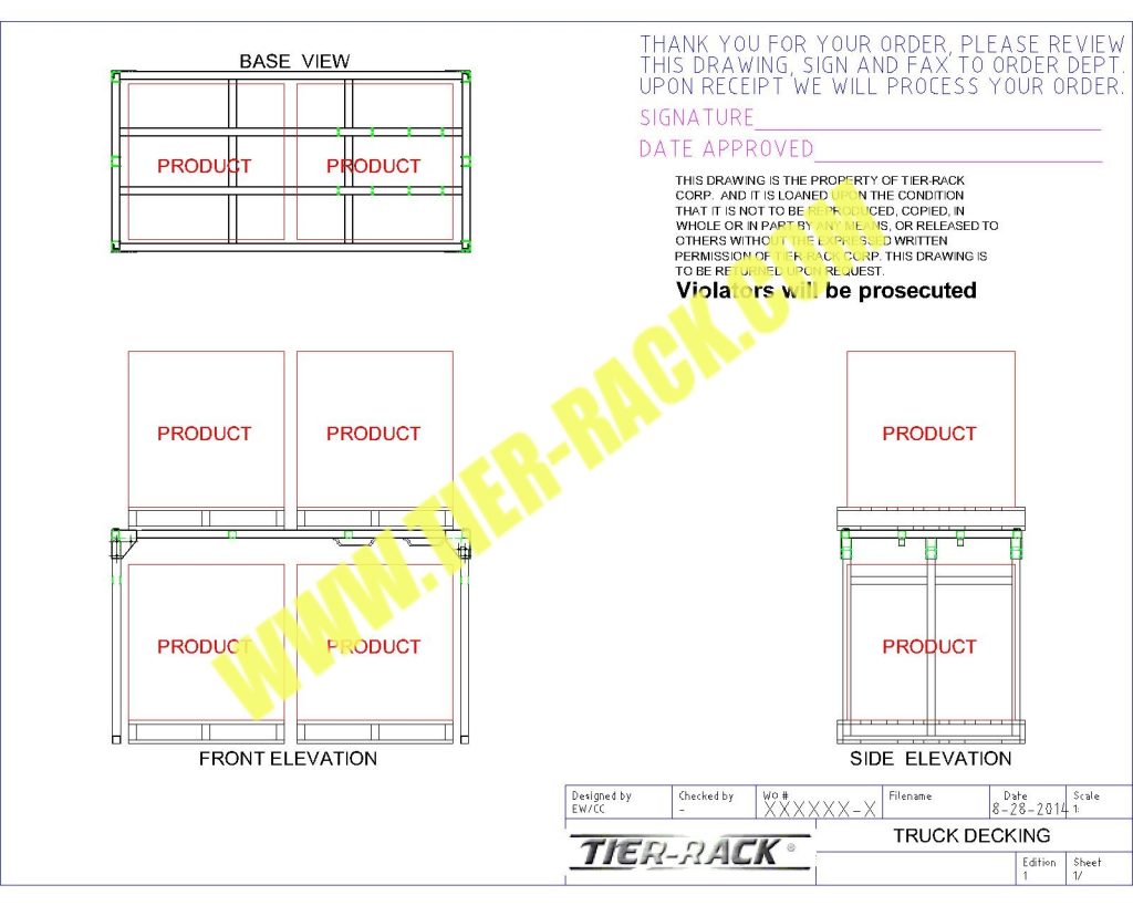 Tier-Rack Custom Warehouse Racks, Stack Racks, Wire Mesh Bins, Pad Racks, Pallet Racks, Portable Racks, Moveable Racks
