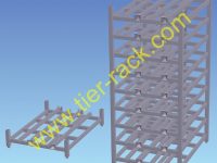 Knock_down_rack Tier-Rack Custom Warehouse Racks, Stack Racks, Wire Mesh Bins, Pad Racks, Pallet Racks, Portable Racks, Moveable Racks