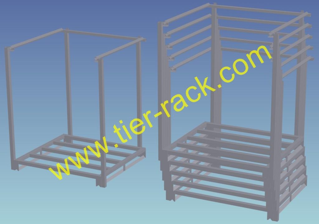 Tier-Rack Custom Warehouse Racks, Stack Racks, Wire Mesh Bins, Pad Racks, Pallet Racks, Portable Racks, Moveable Racks