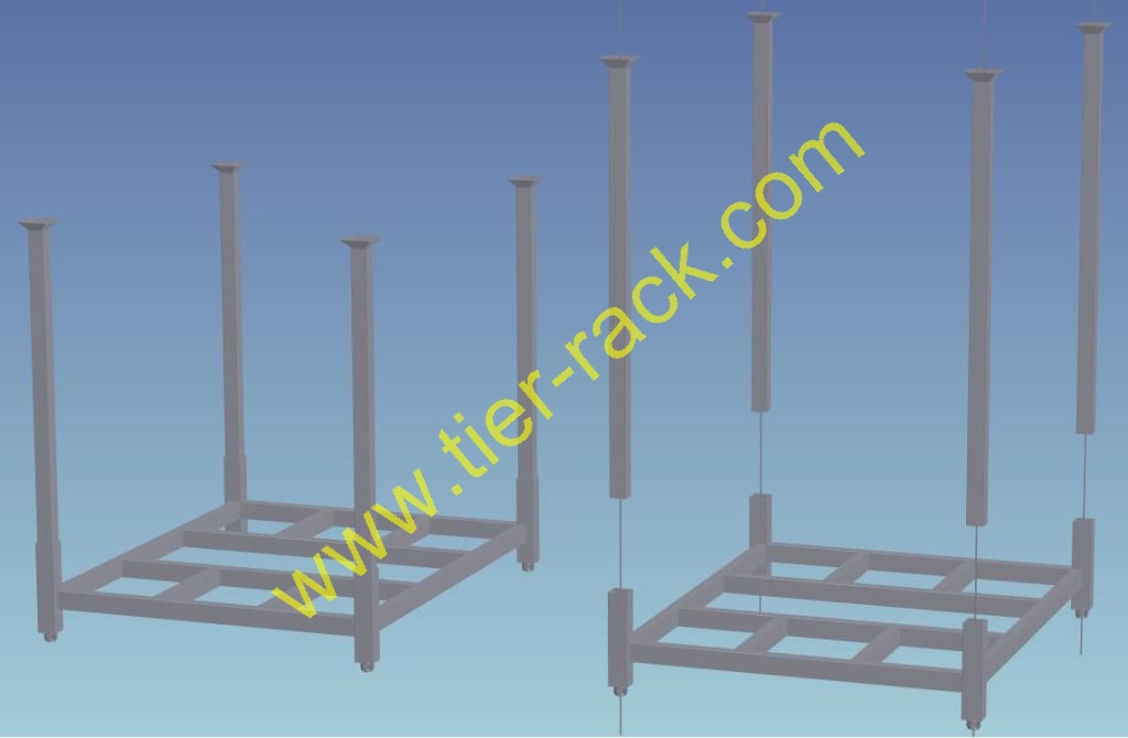 Tier-Rack Custom Warehouse Racks, Stack Racks, Wire Mesh Bins, Pad Racks, Pallet Racks, Portable Racks, Moveable Racks