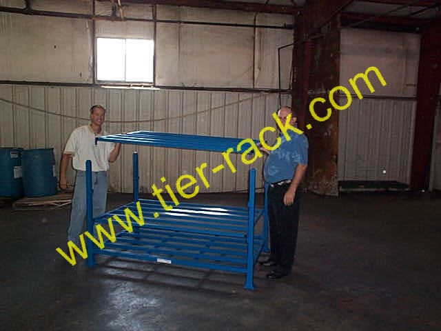 Tier-Rack Custom Warehouse Racks, Stack Racks, Wire Mesh Bins, Pad Racks, Pallet Racks, Portable Racks, Moveable Racks