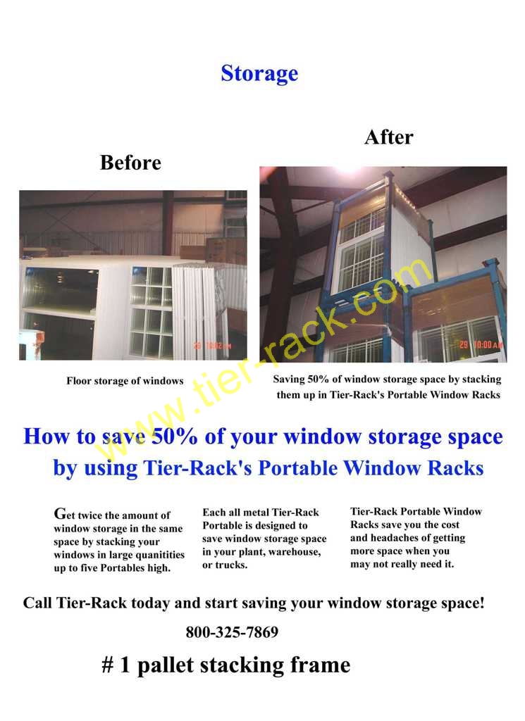 Tier-Rack Custom Warehouse Racks, Stack Racks, Wire Mesh Bins, Pad Racks, Pallet Racks, Portable Racks, Moveable Racks