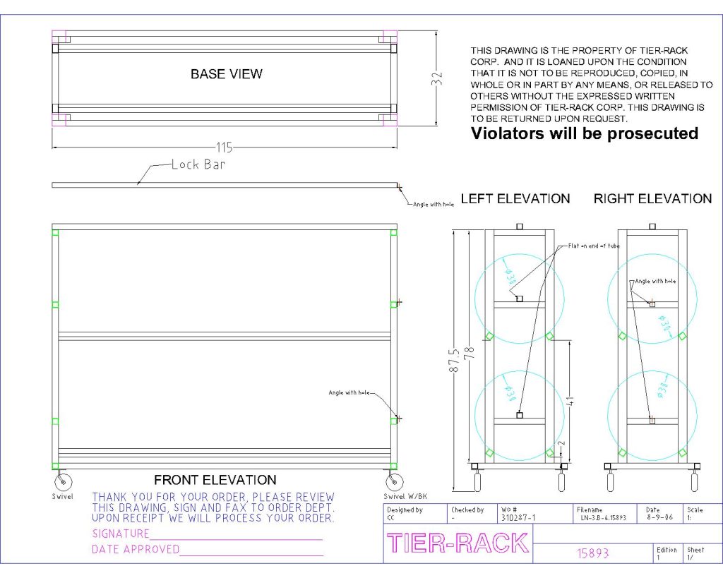 Tier-Rack Custom Warehouse Racks, Stack Racks, Wire Mesh Bins, Pad Racks, Pallet Racks, Portable Racks, Moveable Racks