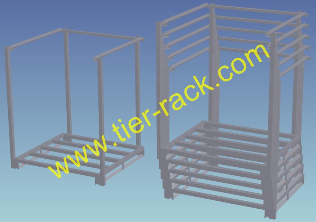 Tier-Rack Custom Warehouse Racks, Stack Racks, Wire Mesh Bins, Pad Racks, Pallet Racks, Portable Racks, Moveable Racks