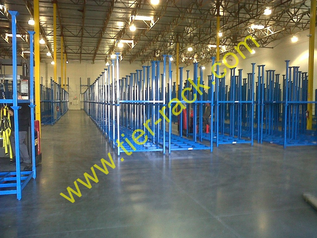 Tier-Rack Custom Warehouse Racks, Stack Racks, Wire Mesh Bins, Pad Racks, Pallet Racks, Portable Racks, Moveable Racks