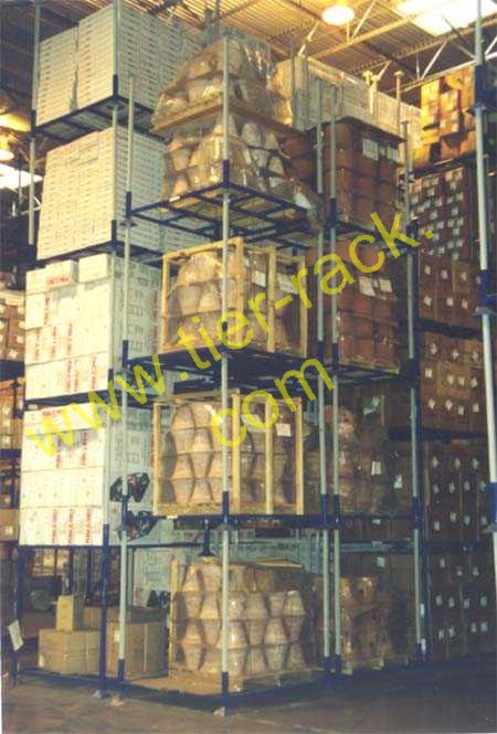Tier-Rack Custom Warehouse Racks, Stack Racks, Wire Mesh Bins, Pad Racks, Pallet Racks, Portable Racks, Moveable Racks